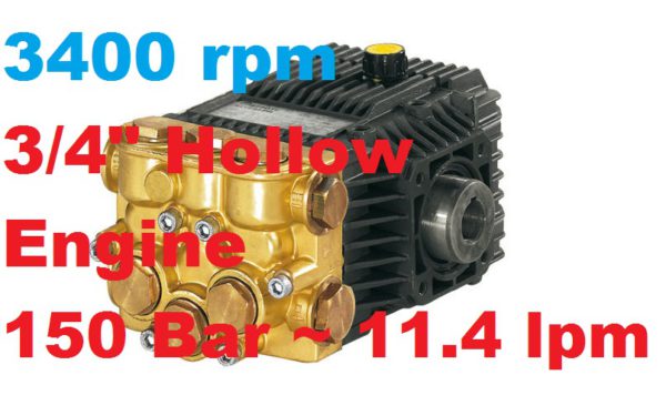A&R 150 Bar 11.4 lpm Pressure Washer Pump XTV3G22