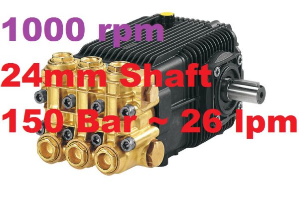 A&R 150 Bar 26 lpm Pressure Washer Pump XWF26.15