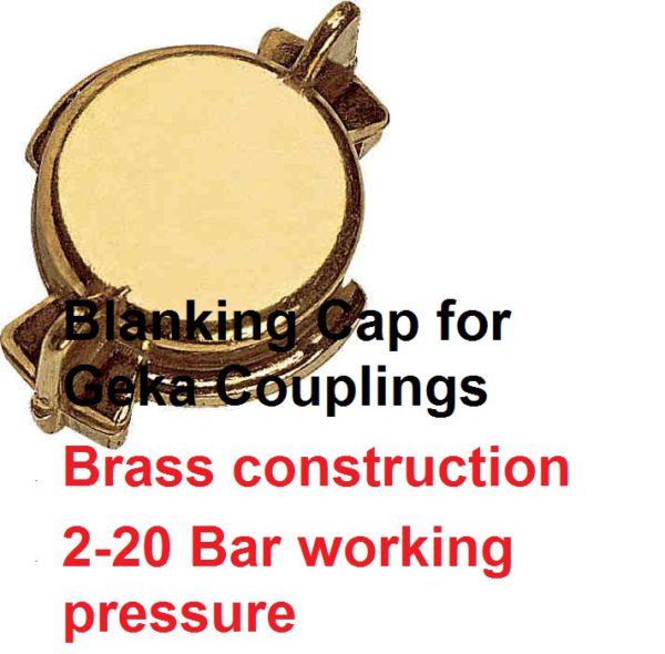 Blanking Cap - Geka Type Connector 501-1027