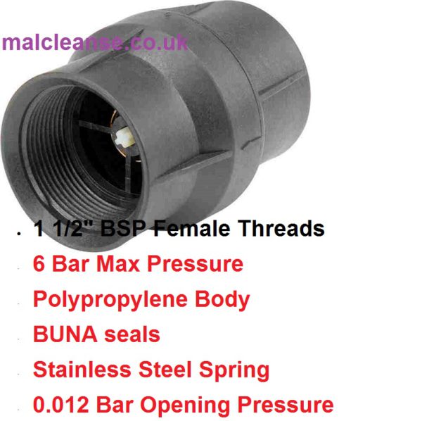 Check Valve  1 1/2" F BSP 8206001