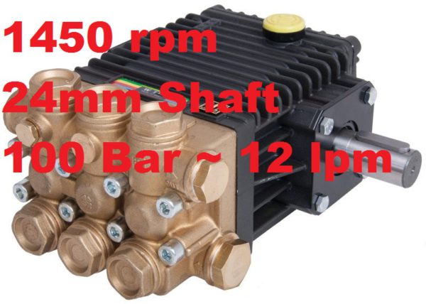 Interpump 100 Bar 12 lpm Pressure Washer Pump W112M