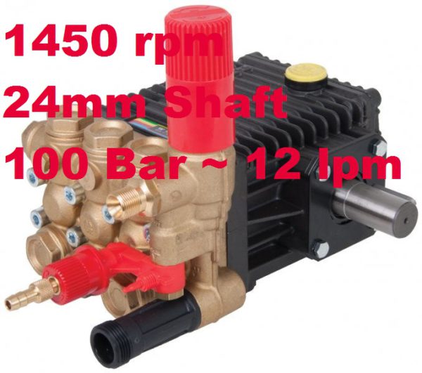 Interpump 100 Bar 12 lpm Pressure Washer Pump W112MV