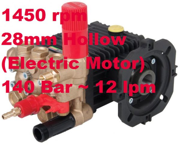 Interpump 140 Bar 12 lpm Pressure Washer Pump W140BV
