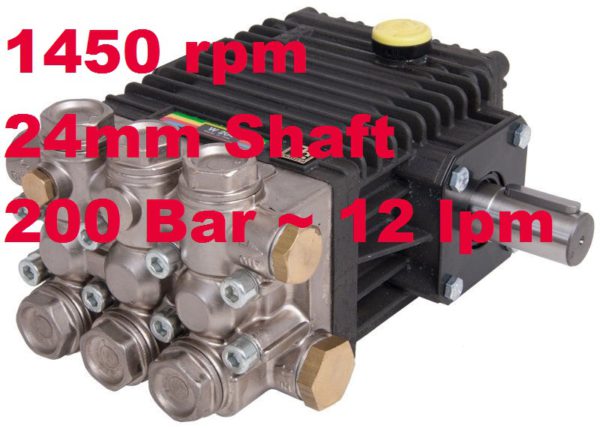 Interpump 200 Bar 12 lpm Pressure Washer Pump W200