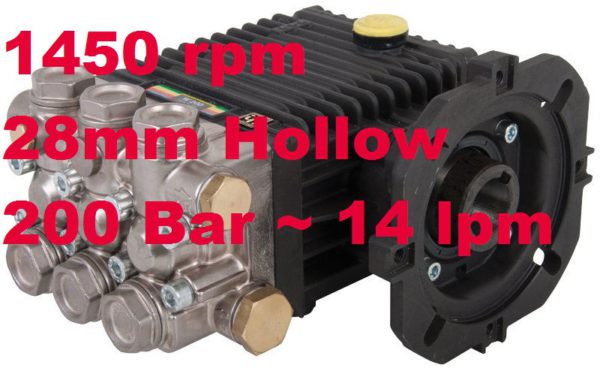 Interpump 200 Bar 14 lpm Pressure Washer Pump W204B