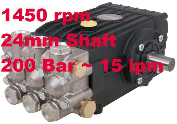 Interpump 200 Bar 15 lpm Pressure Washer Pump WS201