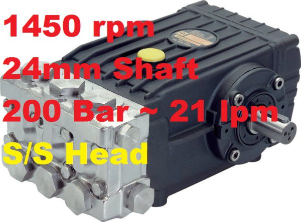 Interpump 200 Bar 21 lpm Pressure Washer Pump SSE2021