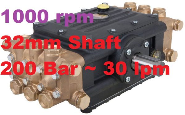 Interpump 200 Bar 30 lpm Pressure Washer Pump W203