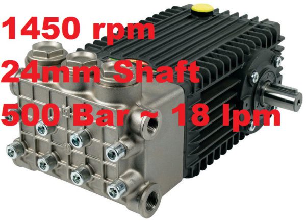 Interpump 500 Bar 18 lpm Pressure Washer Pump W5018