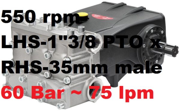 Interpump 60 Bar 75 lpm Pressure Washer Pump AB80