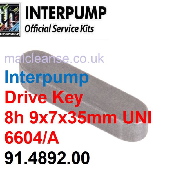 Interpump 8h Drive Key 9x7x35mm 91.4892.00