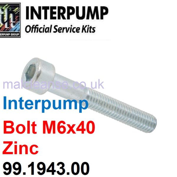 Interpump Bolt M6x40 - 99.1943.00