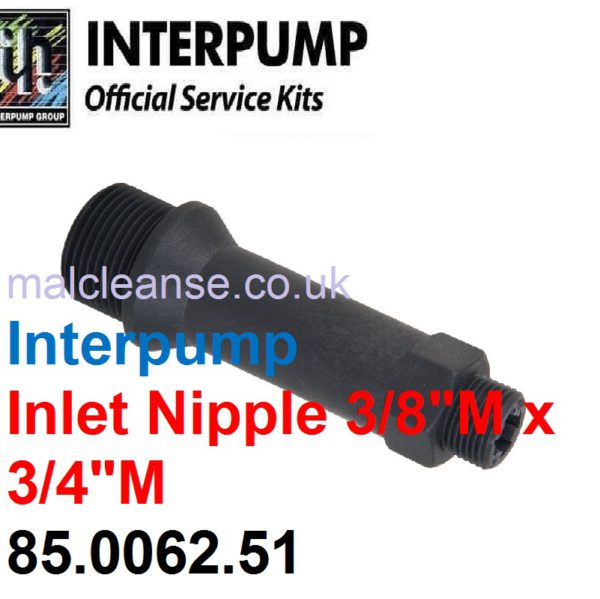 Interpump Inlet Nipple 3/8"Mx3/4"M 85.0062.51