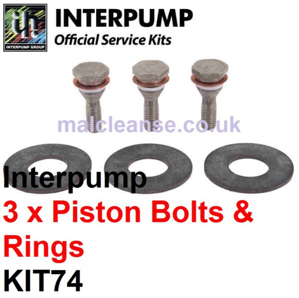 Interpump IPKIT74 3 x Piston Bolts with Rings & Washers