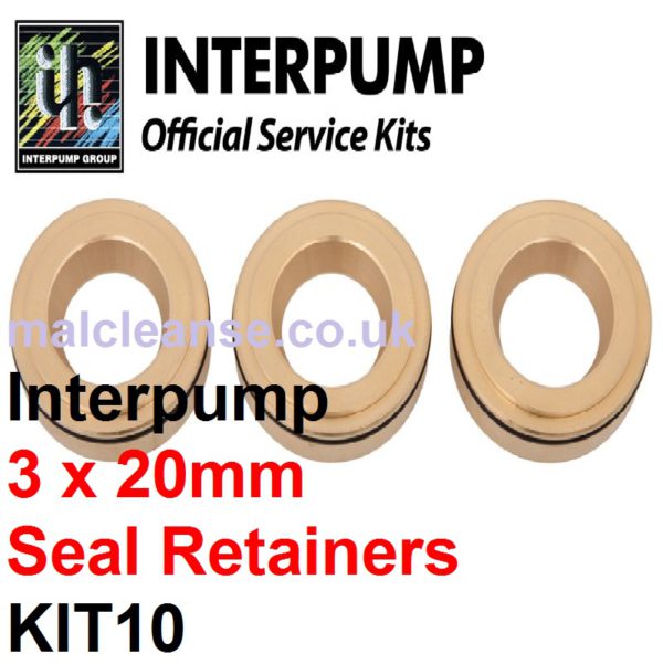 Interpump KIT10 3 x 20mm Seal Retainers & O Rings