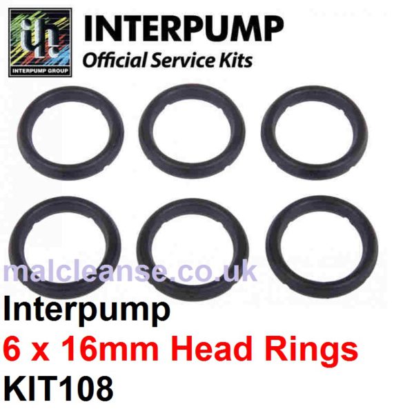 Interpump KIT108 6 x 16mm Head Rings