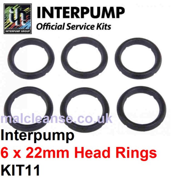 Interpump KIT11 6 x 22mm Head Rings Kit
