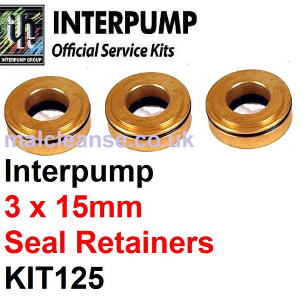 Interpump KIT125 3 x 15mm Seal Retainers & O Rings