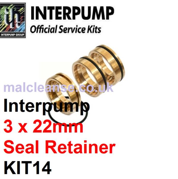 Interpump KIT14 3 x 22mm Seal Retainers & O Rings