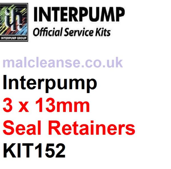 Interpump KIT152 3 x 13mm Seal Retainers & O Rings