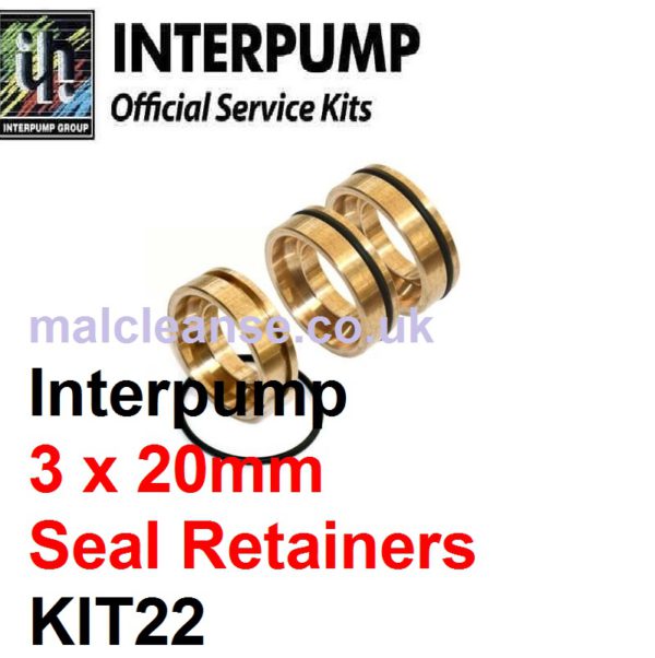 Interpump KIT22 3 x 20mm Seal Retainers & O Rings