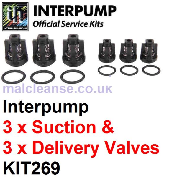 Interpump KIT269 3 Suction & 3 Delivery Valves