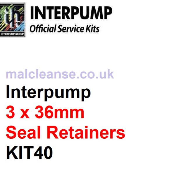 Interpump KIT40 3 x 36mm Seal Retainers & O Rings