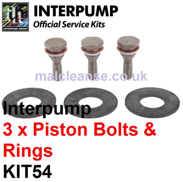 Interpump KIT54 3 x Piston Bolts with Rings & Washers