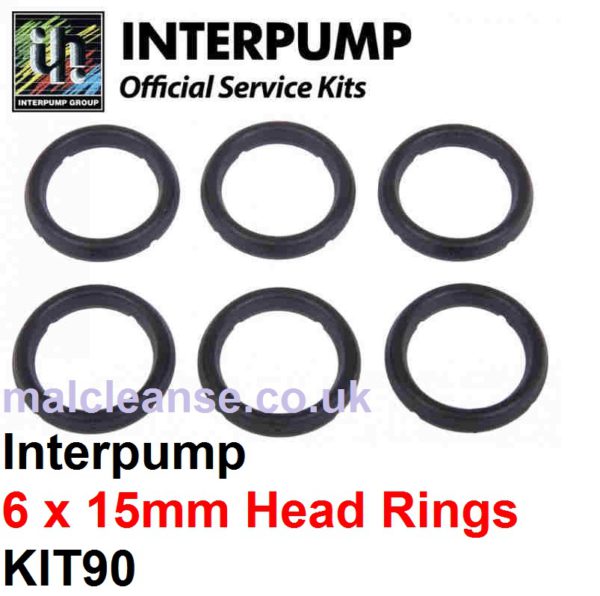 Interpump KIT90 6 x 15mm Head Rings