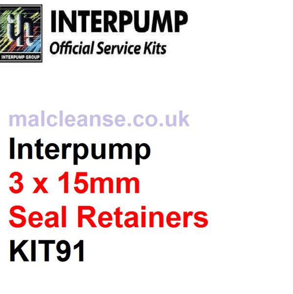 Interpump KIT91 3 x 15mm Seal Retainers & O Rings