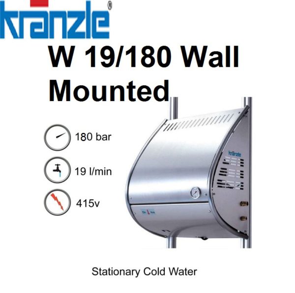 Kranzle 180 Bar 19 lpm 3 Phase Electric Pressure Washer W19180