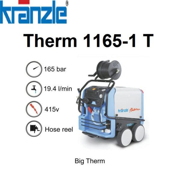 Kranzle Therm 1165-1T 415v Hot Pressure Washer - 11651T