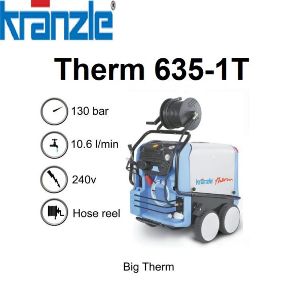 Kranzle Therm 635-1T 240v Hot Pressure Washer - K635-1T