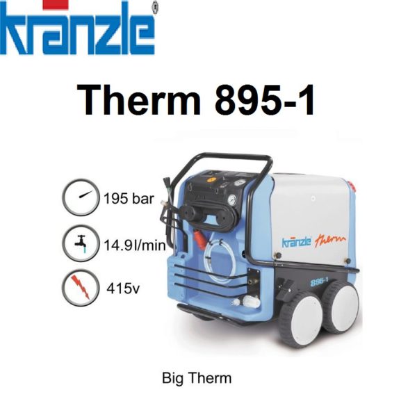 Kranzle Therm 895-1 415v Hot Pressure Washer - K8951