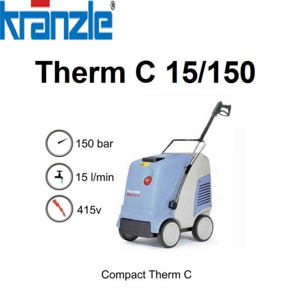 Kranzle Therm C15/150 415v Hot Pressure Washer - C15150