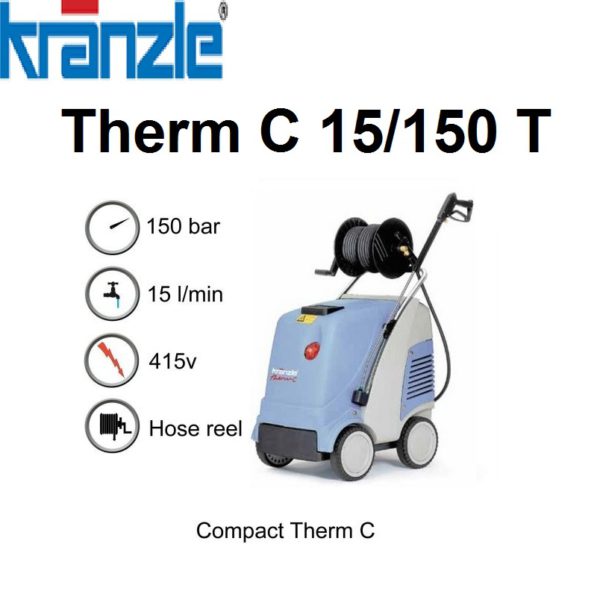 Kranzle Therm C15/150T 415v Hot Pressure Washer - C15150T