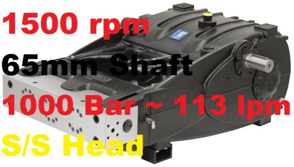 Pratissoli 1000 Bar 113 lpm Pressure Pump SR32-GB15