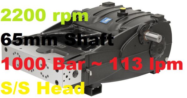 Pratissoli 1000 Bar 113 lpm Pressure Pump SR32-GB22