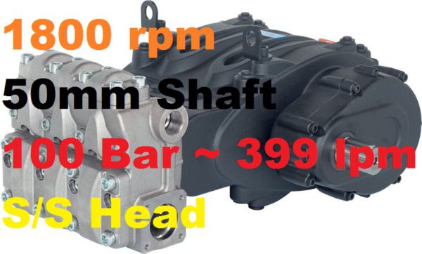 Pratissoli 100 Bar 399 lpm Pressure Pump MW55-GB18