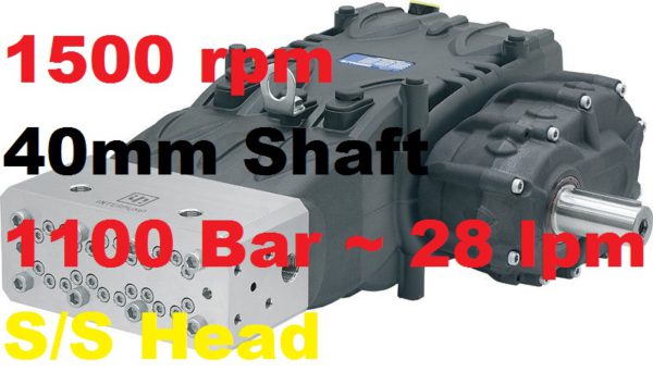 Pratissoli 1100 Bar 28 lpm Pressure Pump VK14-GB15