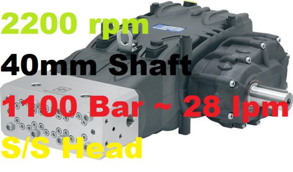 Pratissoli 1100 Bar 28 lpm Pressure Pump VK14-GB22