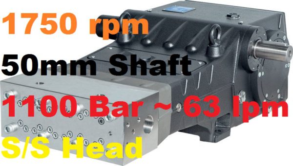 Pratissoli 1100 Bar 63 lpm Pressure Pump SK24-GB175