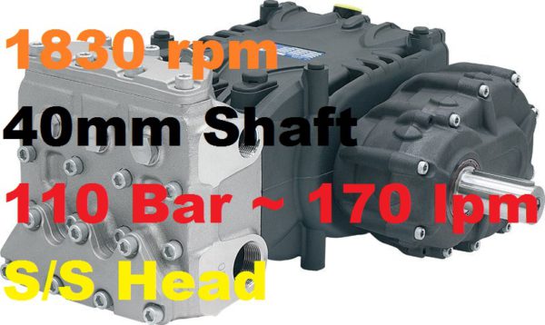 Pratissoli 110 Bar 170 lpm Pressure Pump KF40-GB18