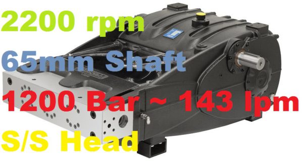 Pratissoli 1200 Bar 143 lpm Pressure Pump TR30-GB22