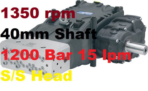 Pratissoli 1200 Bar 15 lpm Pressure Pump VF12-GB15
