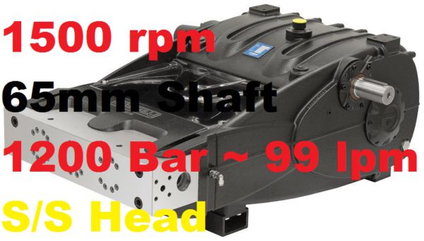 Pratissoli 1200 Bar 99 lpm Pressure Pump SR30-GB15