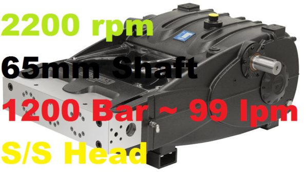 Pratissoli 1200 Bar 99 lpm Pressure Pump SR30-GB22