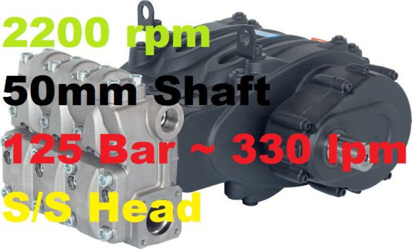 Pratissoli 125 Bar 330 lpm Pressure Pump MW50-GB22