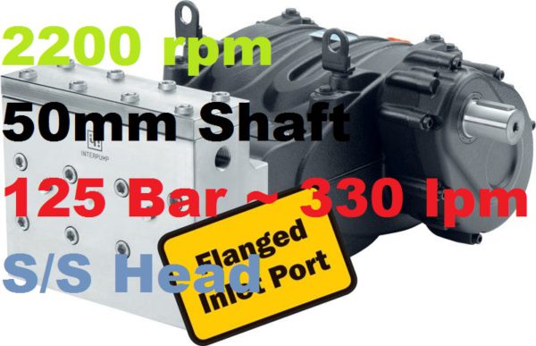 Pratissoli 125 Bar 330 lpm Pressure Pump MWN50-GB22