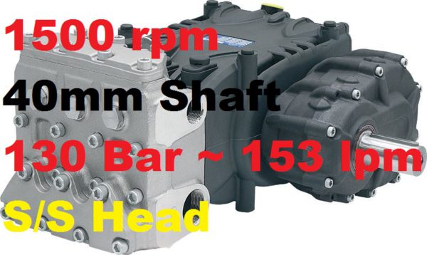 Pratissoli 130 Bar 153 lpm Pressure Pump KF36-GB15